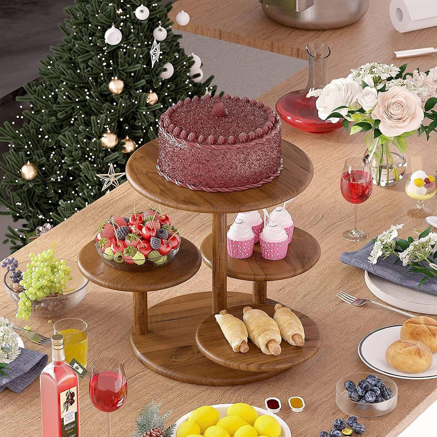 4-Etagen Cupcake-Ständer