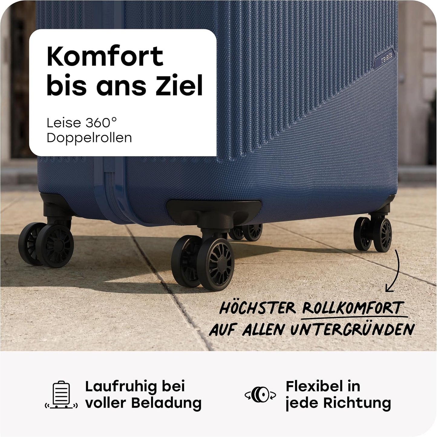 Bali, Blau Trolley Grösse L (77 cm)