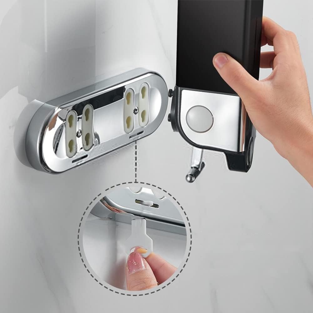 Wandmontierter Seifen- und Lotionspender, 500ml Silber