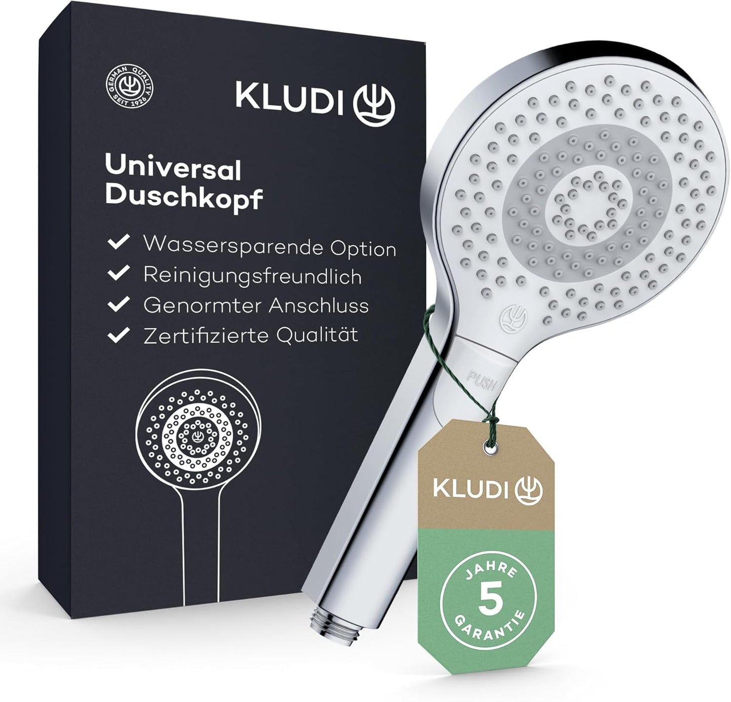 X3 Duschkopf, 3 Strahlarten Chrom