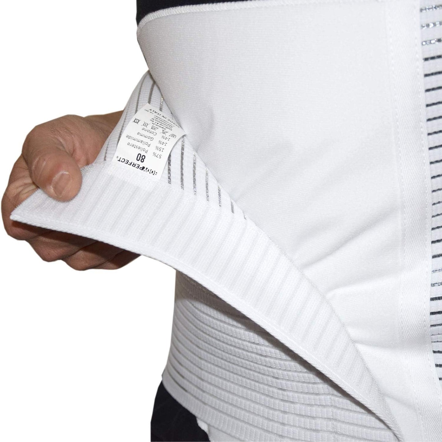 Postpartum Rückbildungsgürtel mit Rückenunterstützung, Weiß S - 85/95 cm Bauchumfang