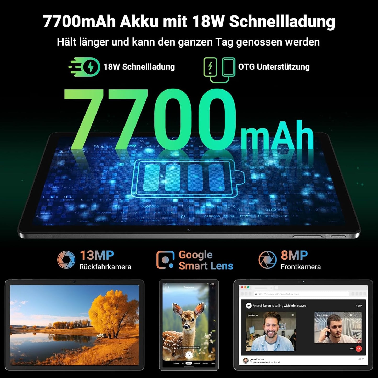 Tab 16 Pro Tablet, 11 zoll Blau