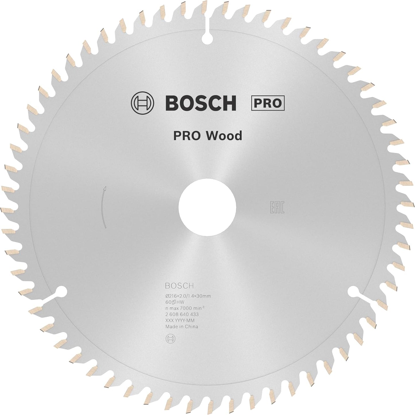 PRO Wood Kreissägeblatt, 216 x 2 x 30 mm, 216 x 2/1.4 x 30 mm / 60 Zähne