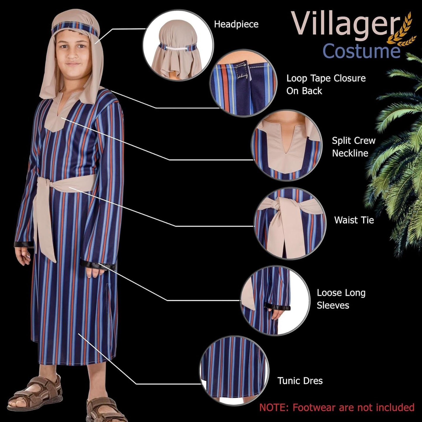 Kostüm Schäfer, 6-8 Jahre Villageois