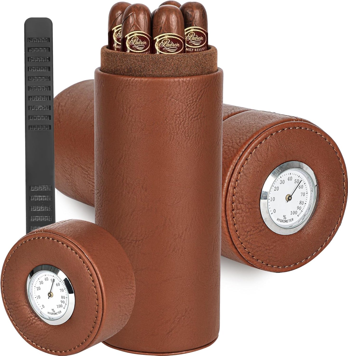 Tragbarer Zigarren-Humidor mit Zedernholzfutter