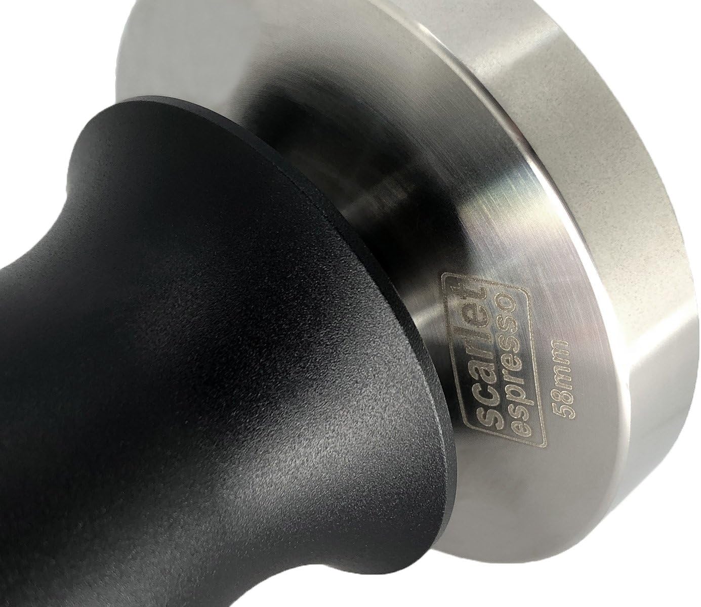 Espresso Tamper Perfetto mit Tamperablage, Set (49 mm + Tamperablage) Schwarz