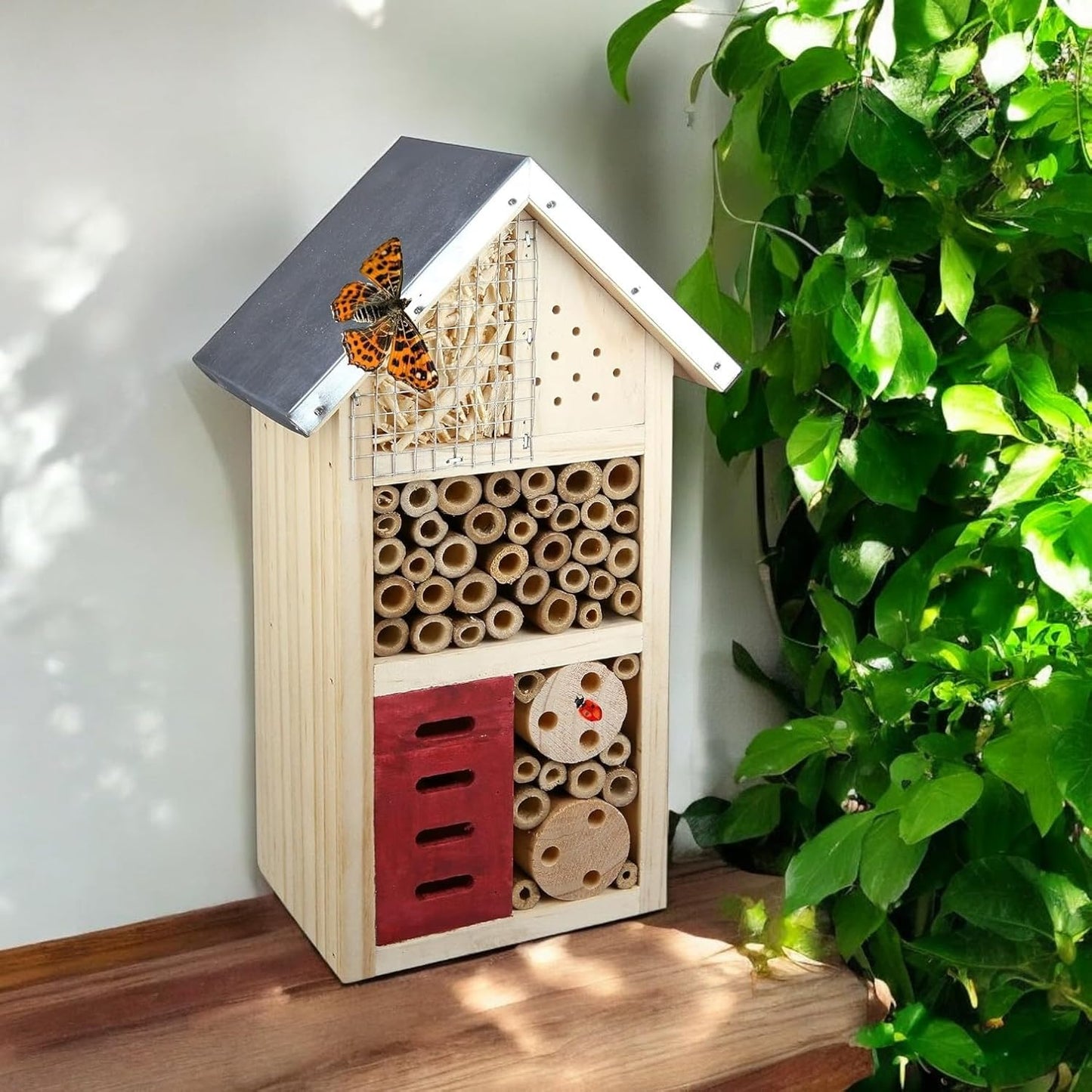 Insektenhotel aus Holz, 02_natur braun