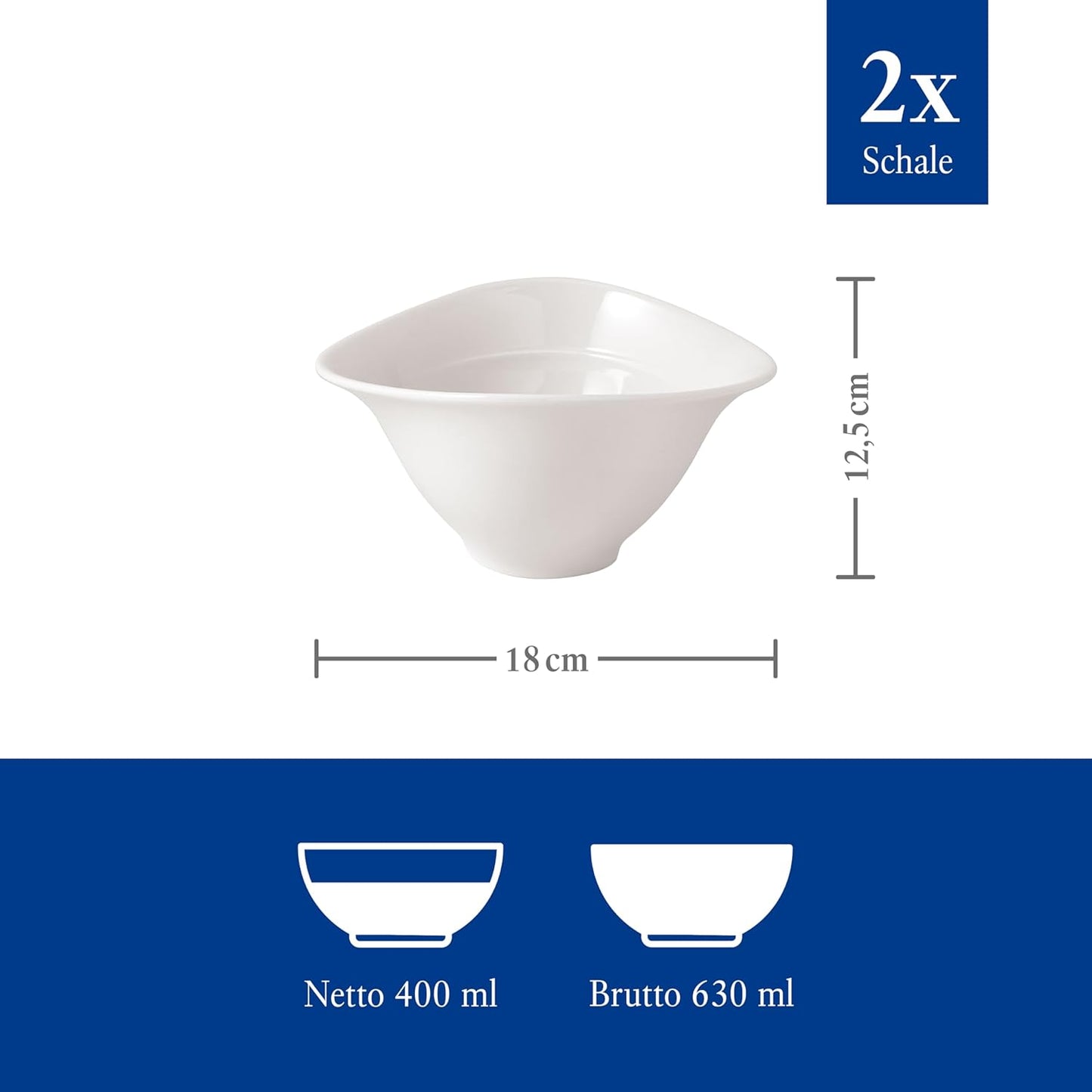 2-teiliges Suppenschalen-Set Vapiano, 2-tlg. Suppenschale Single