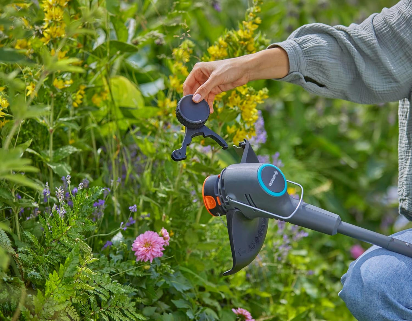 EasyTrim Akku-Rasentrimmer, mit Akku