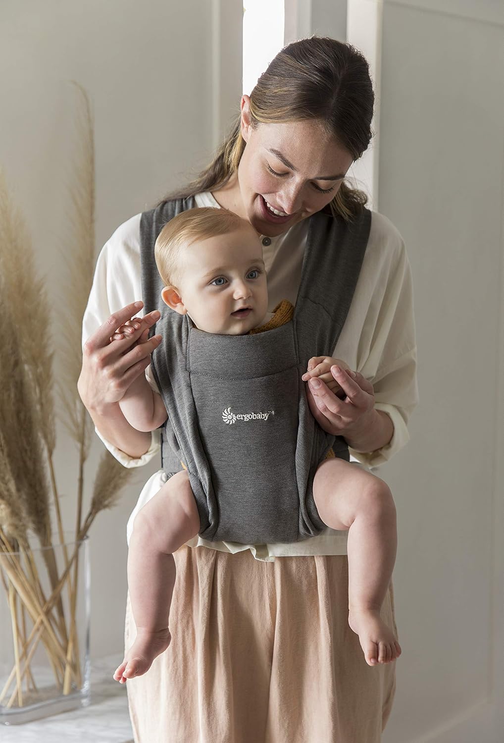 Embrace Neugeborenentrage, Heather Grey Soft Knit