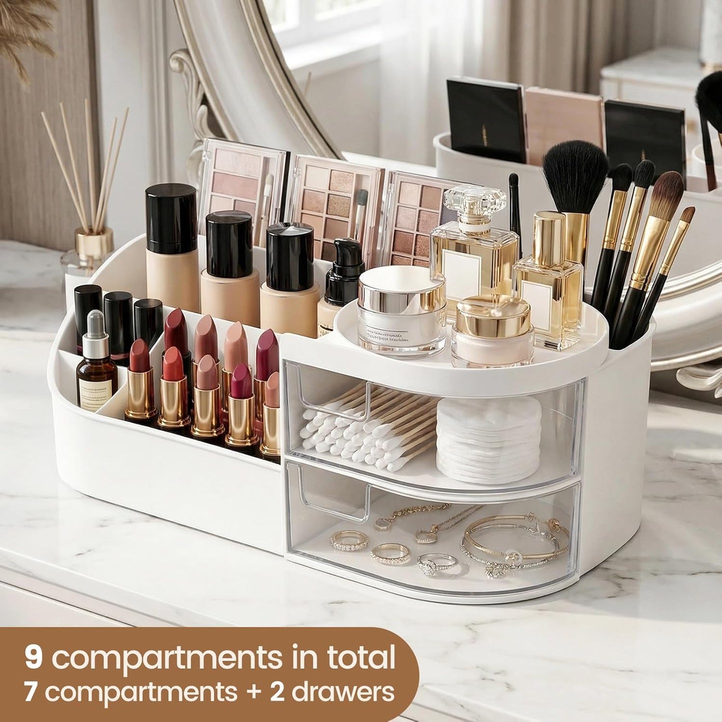 Make Up Organizer mit Schubladen