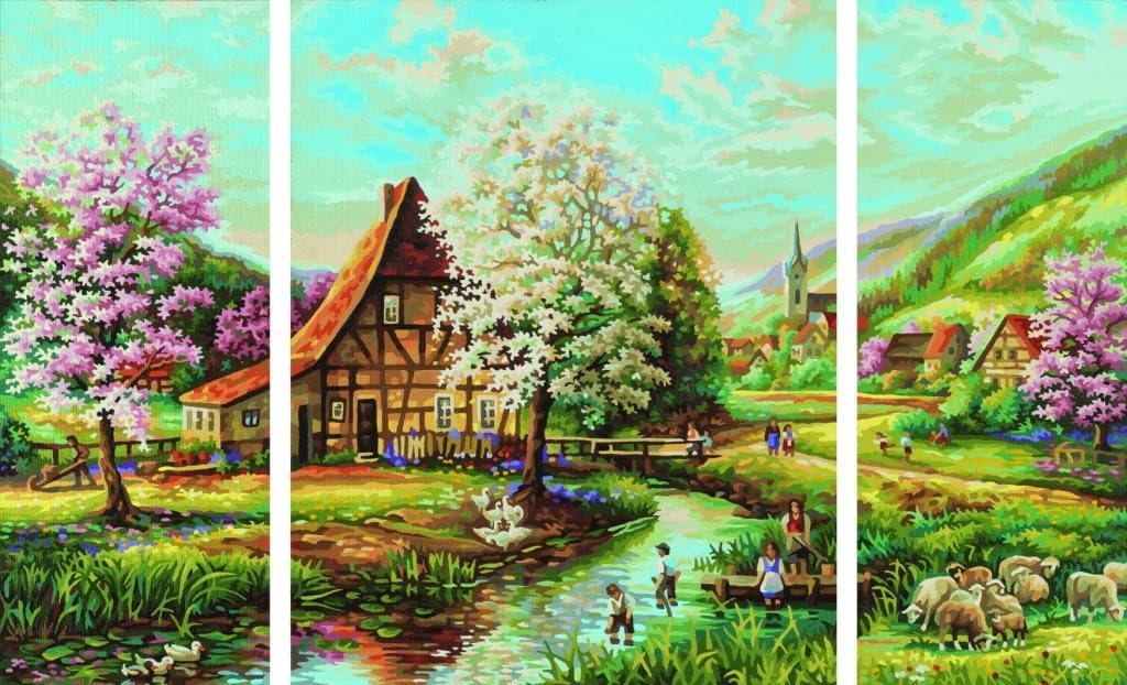 Malen nach Zahlen Ländliche Idylle