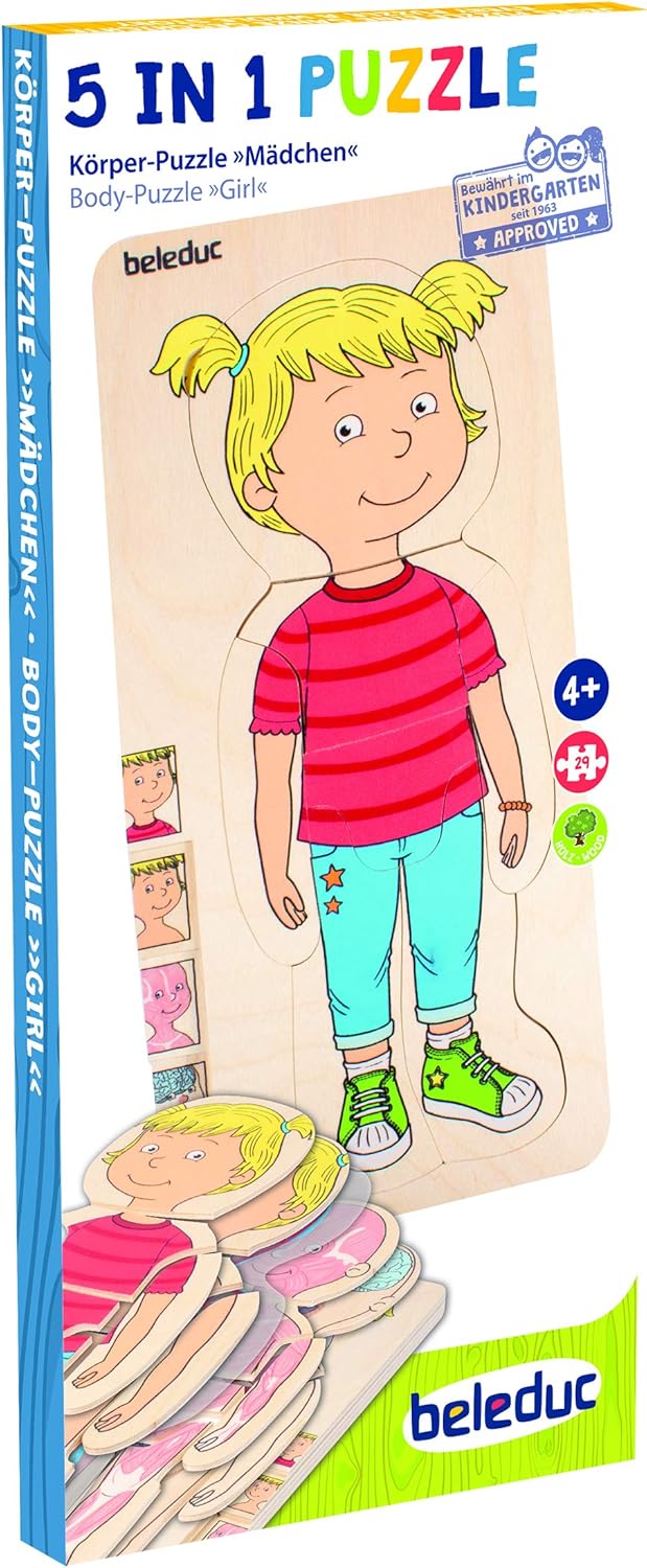 Dein Körper Mädchen, Lagen-Puzzle "Dein Körper" Mädchen