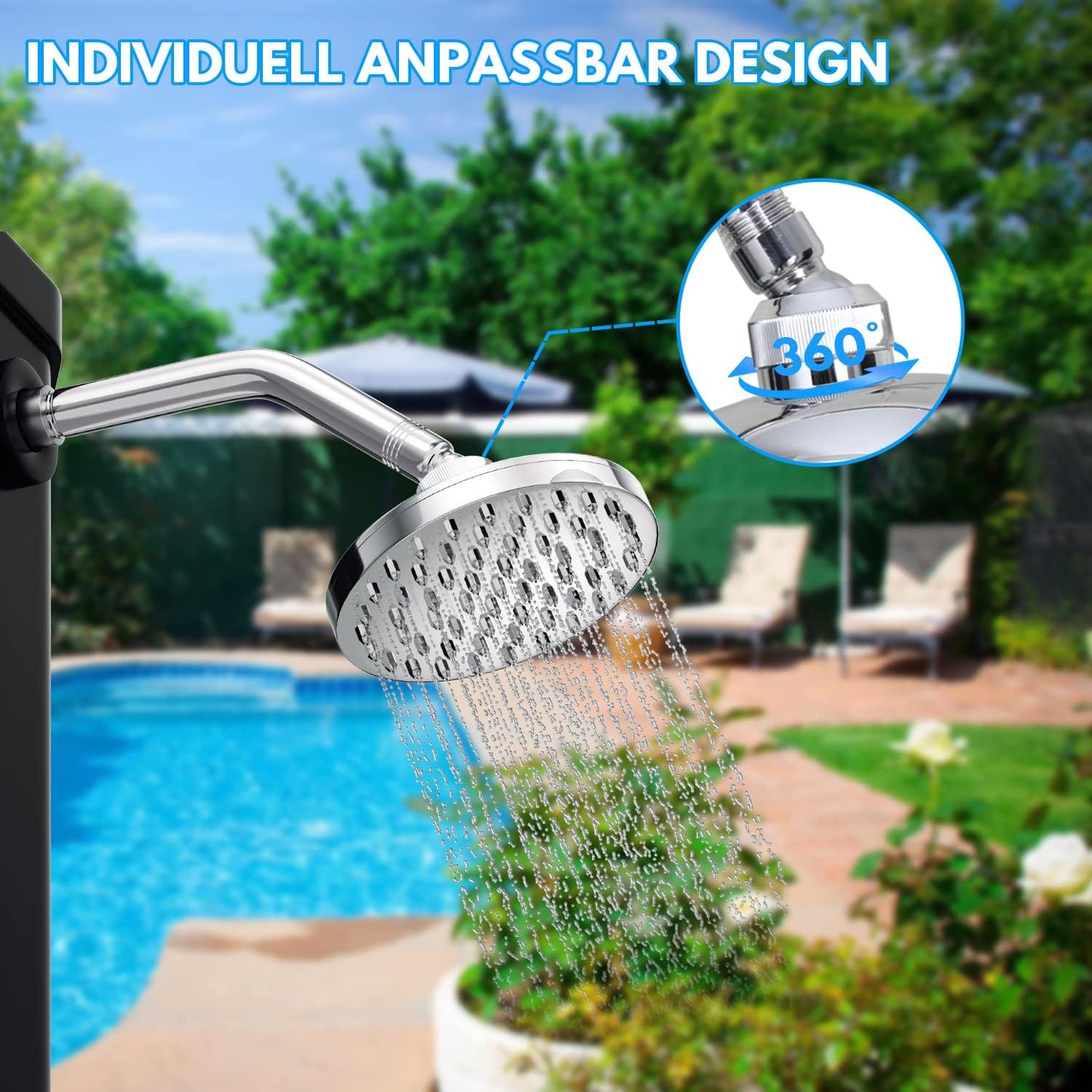 Solar-Gartendusche, 35L