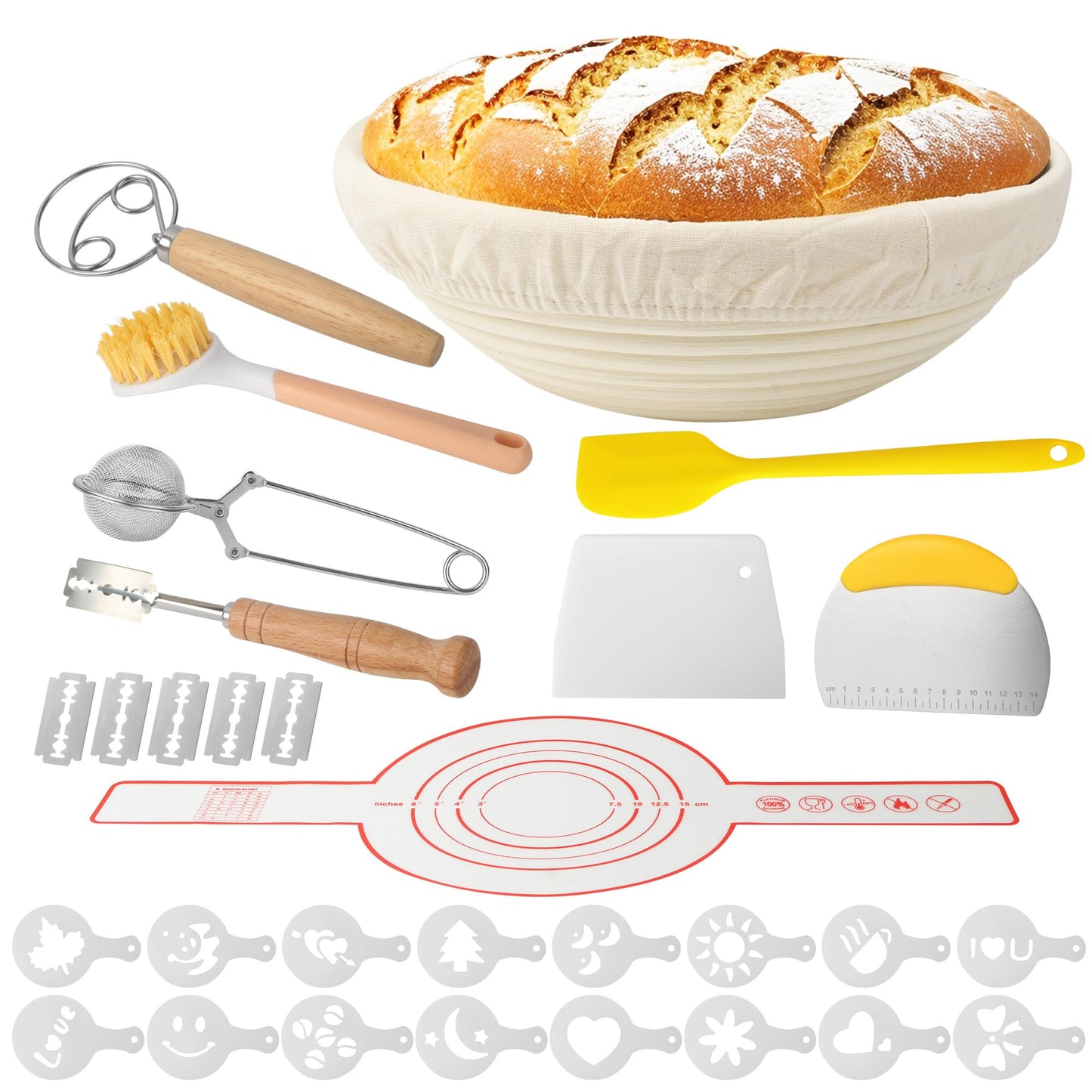 Gärkorb Brotbackset
