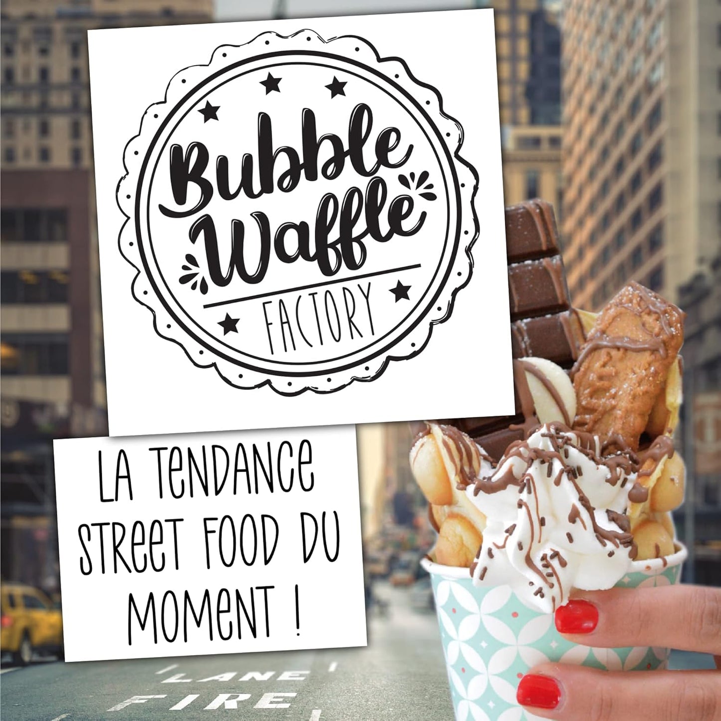 Waffeleisen für Bubble-Waffel