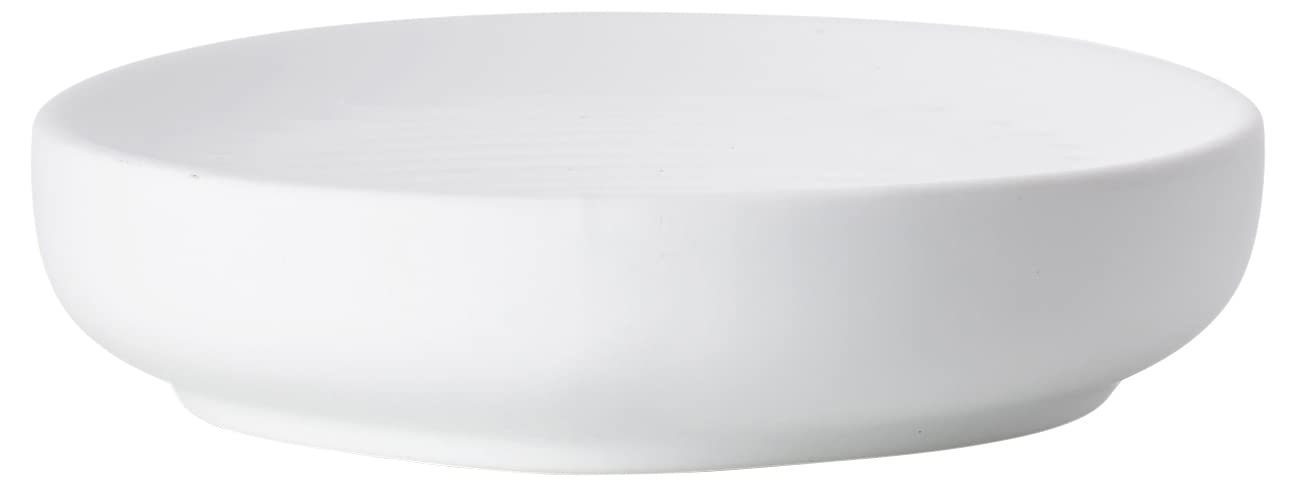 Ume Seifenschale, Seifenhalter aus Steinzeug, 12 cm White