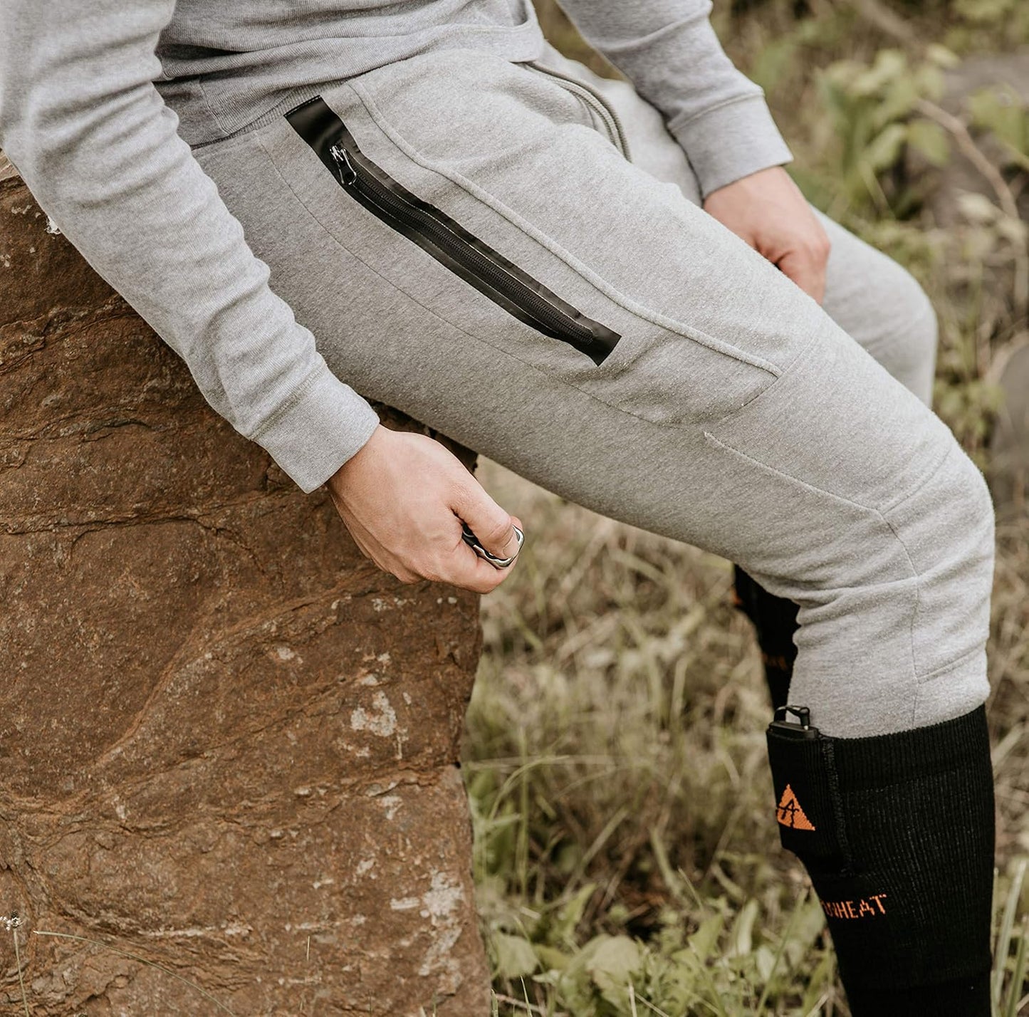Heizsocken mit Fernbedienung