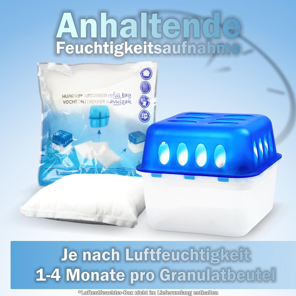 Luftentfeuchter Nachfüllpack-Set, 18x Nachfüllpack 400g