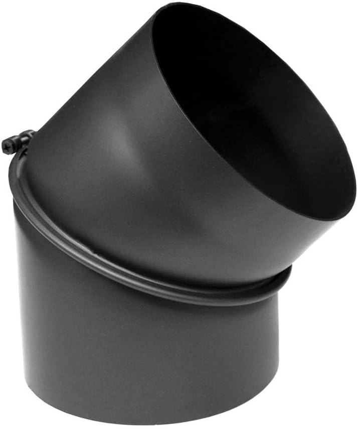 Bogen Ofenrohr (45°, 130 mm), Bogen 45° verstellbar Ø 130 mm