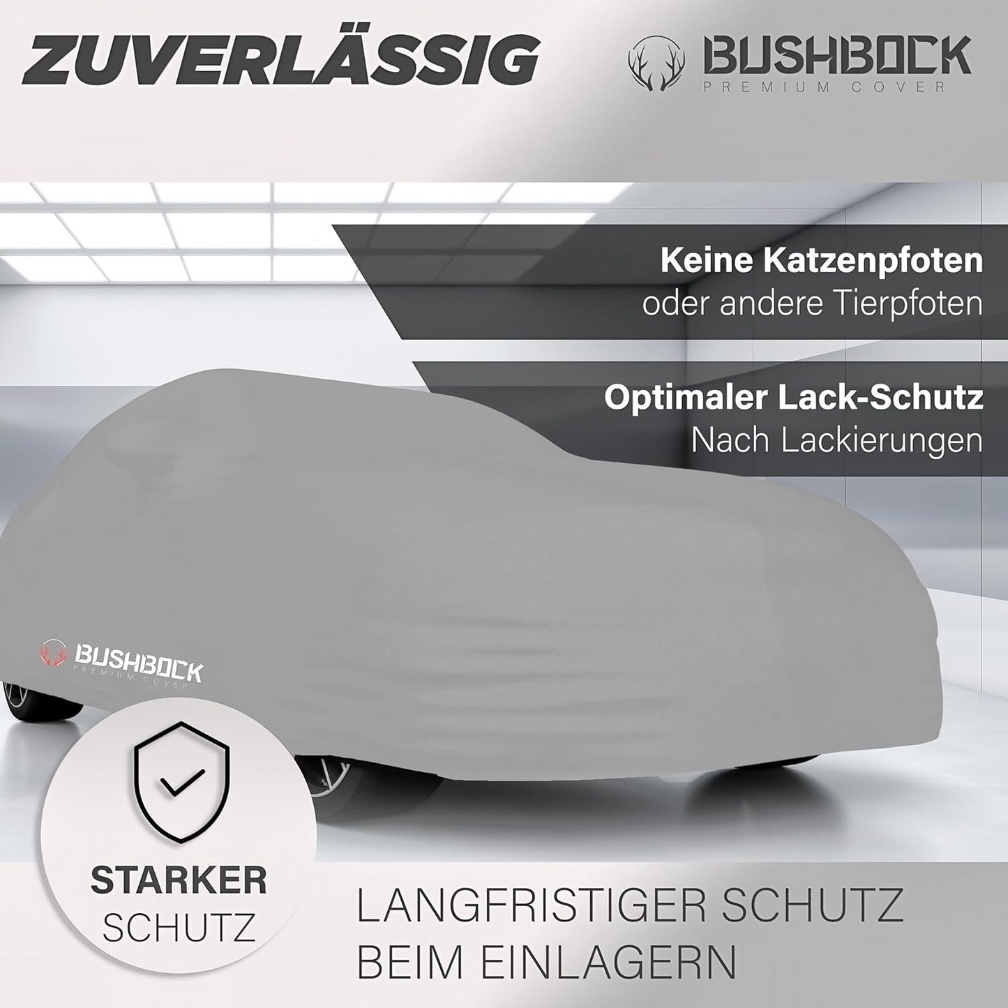 Autoabdeckung für Sportwagen, M Silbergrau