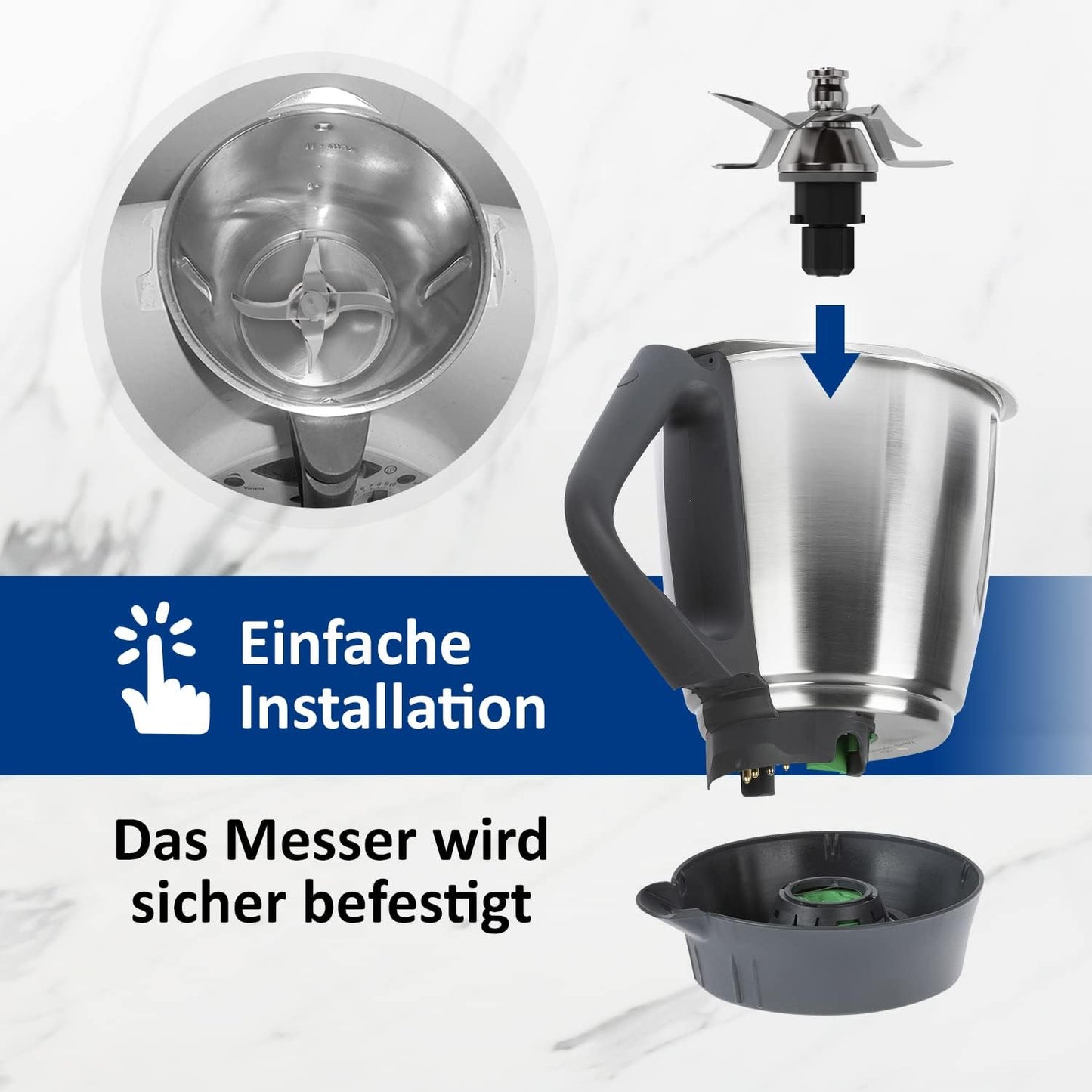 Ersatzmesser für Thermomix TM31, Messer Tm31