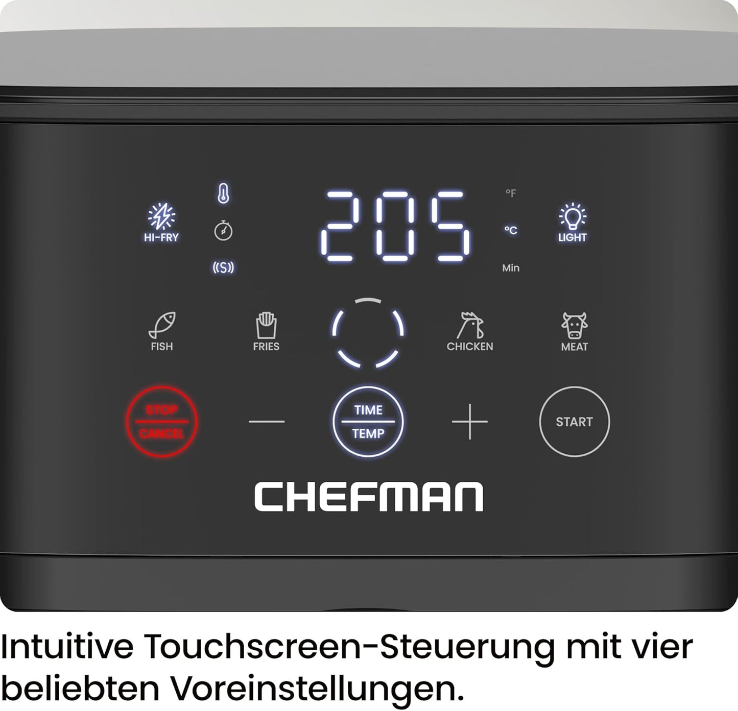 Heissluftfritteuse mit Sichtfenster, 5,7L Sichtfenster