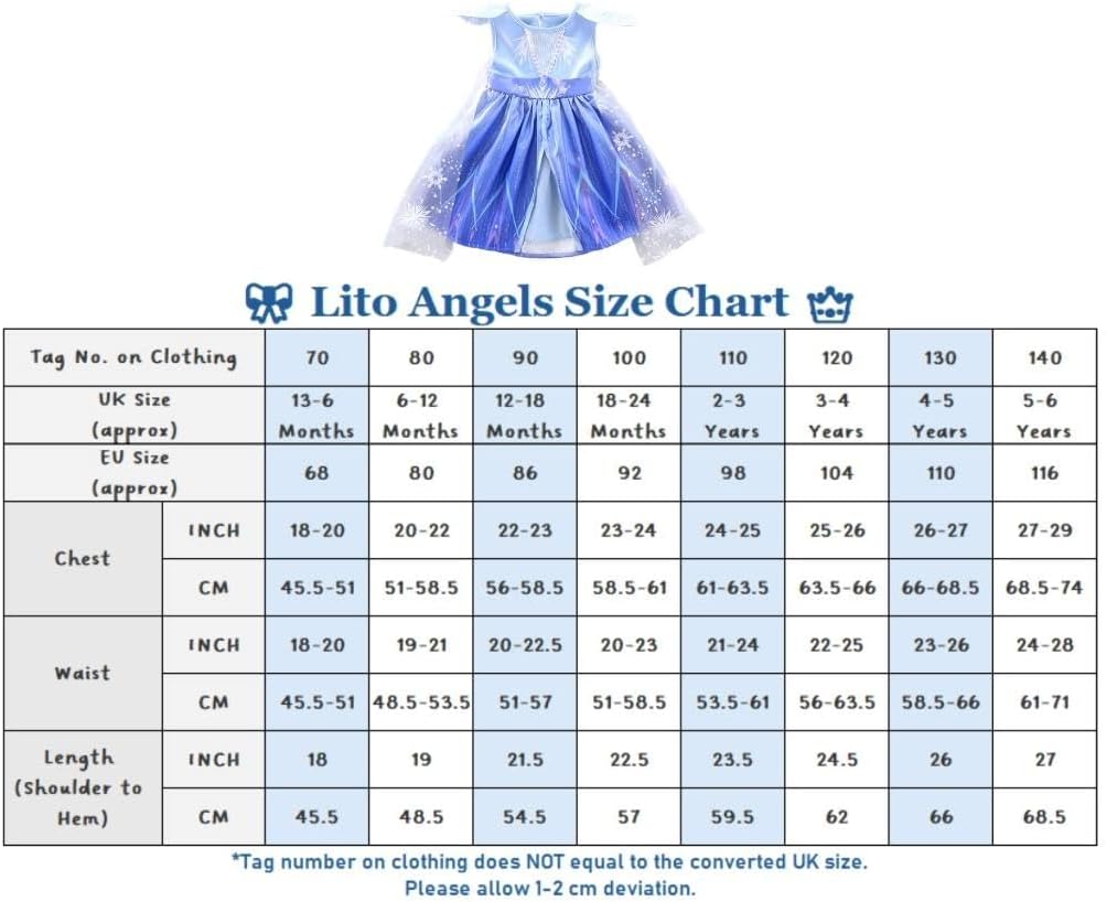 Elsa Prinzessin Kostüm, Elsa (Kleid mit Accessoires) 18-24 Monate