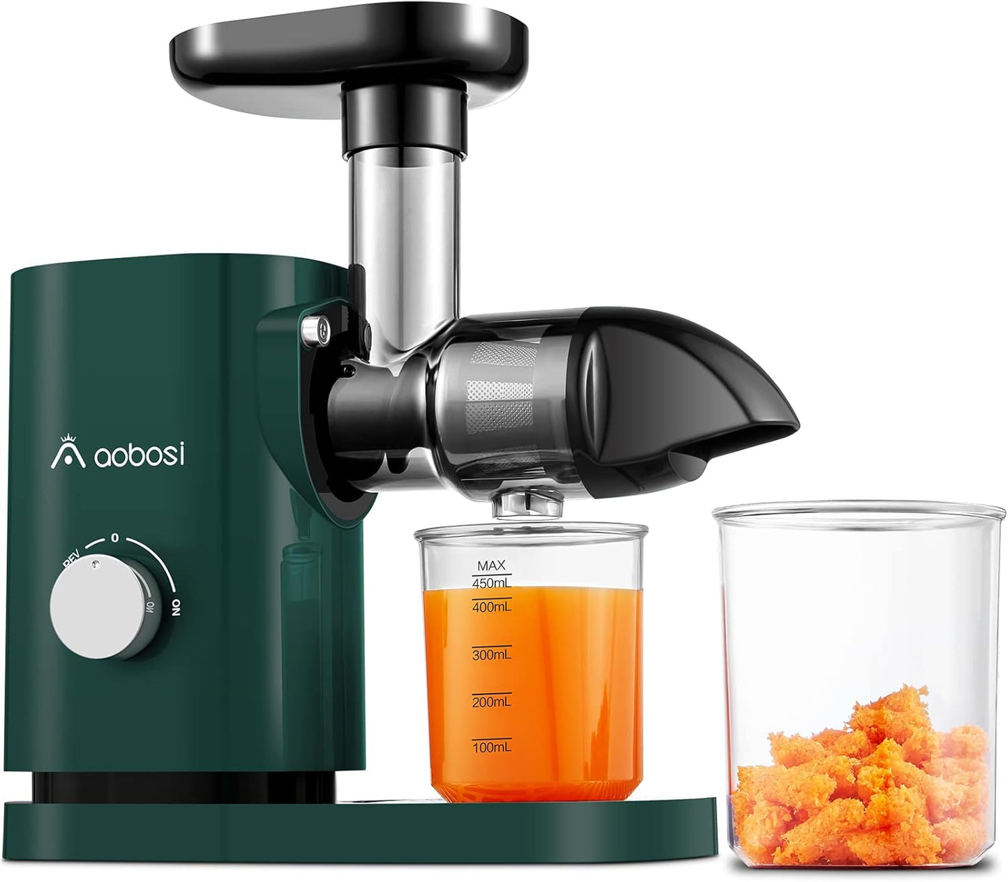 ZM-1507A Slow Juicer, 45 MM Dunkelgrün