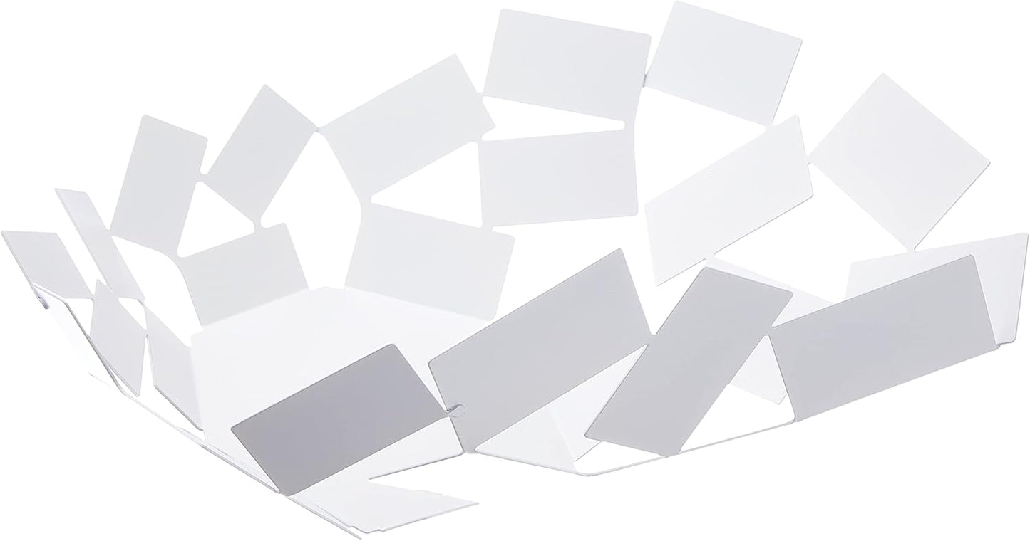 Dekoschale La Stanza dello Scirocco MT03 W, Edelstahl 18/10, Weiss Lackiert
