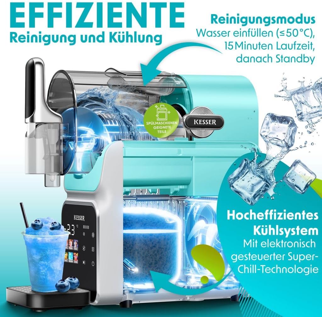 Slush Ice Maker 2L, 2 Liter Hellblau
