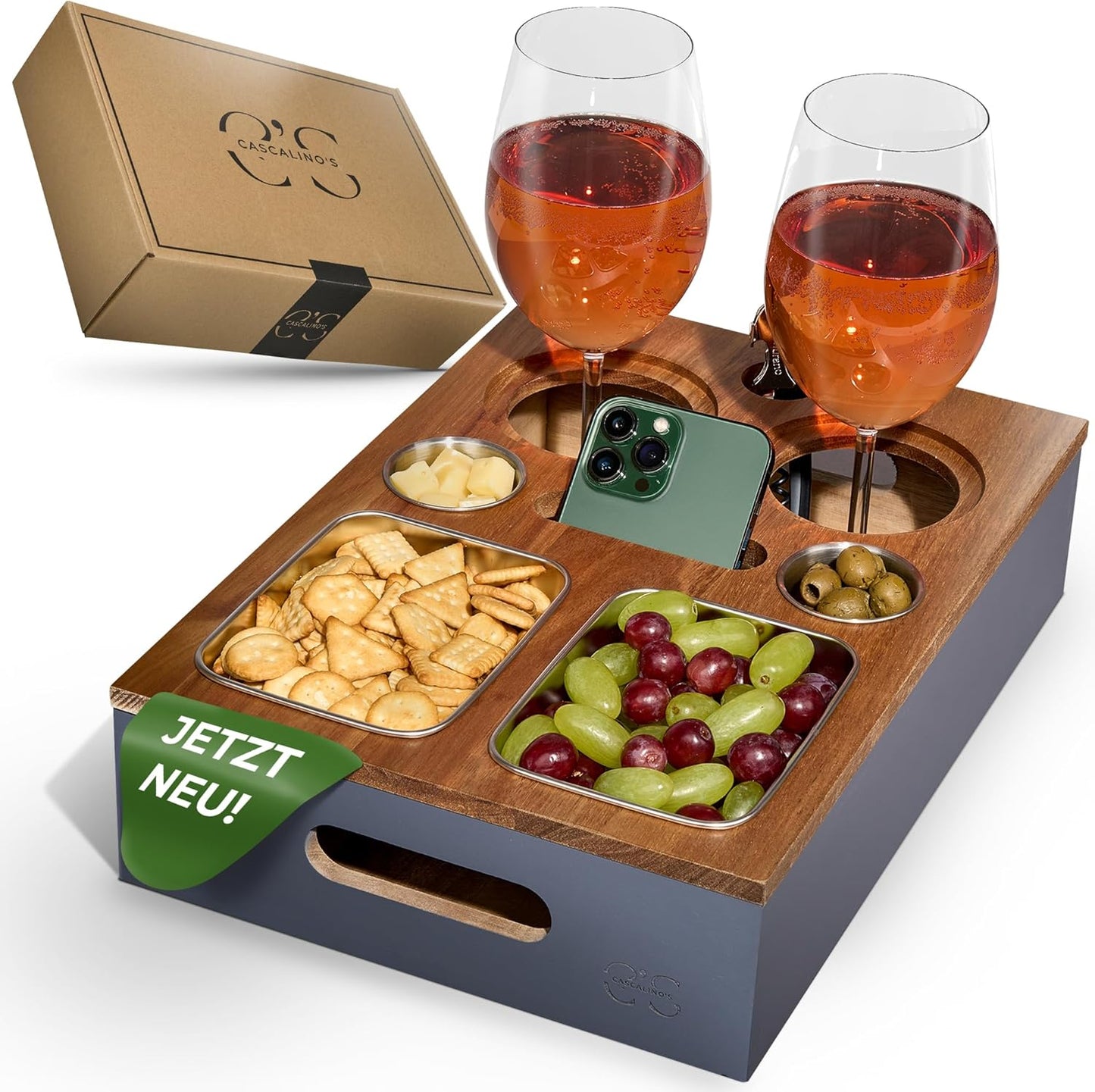 Couchbar Snackbox, Akazienholz