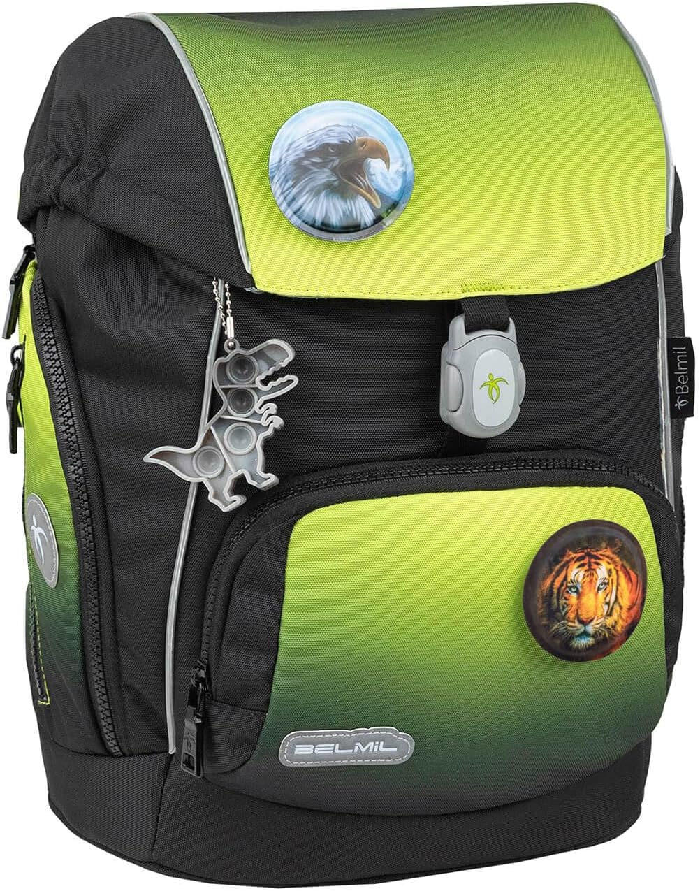 Comfy Plus ergonomisches Schulranzen-Set, 5-teilig, Black Green
