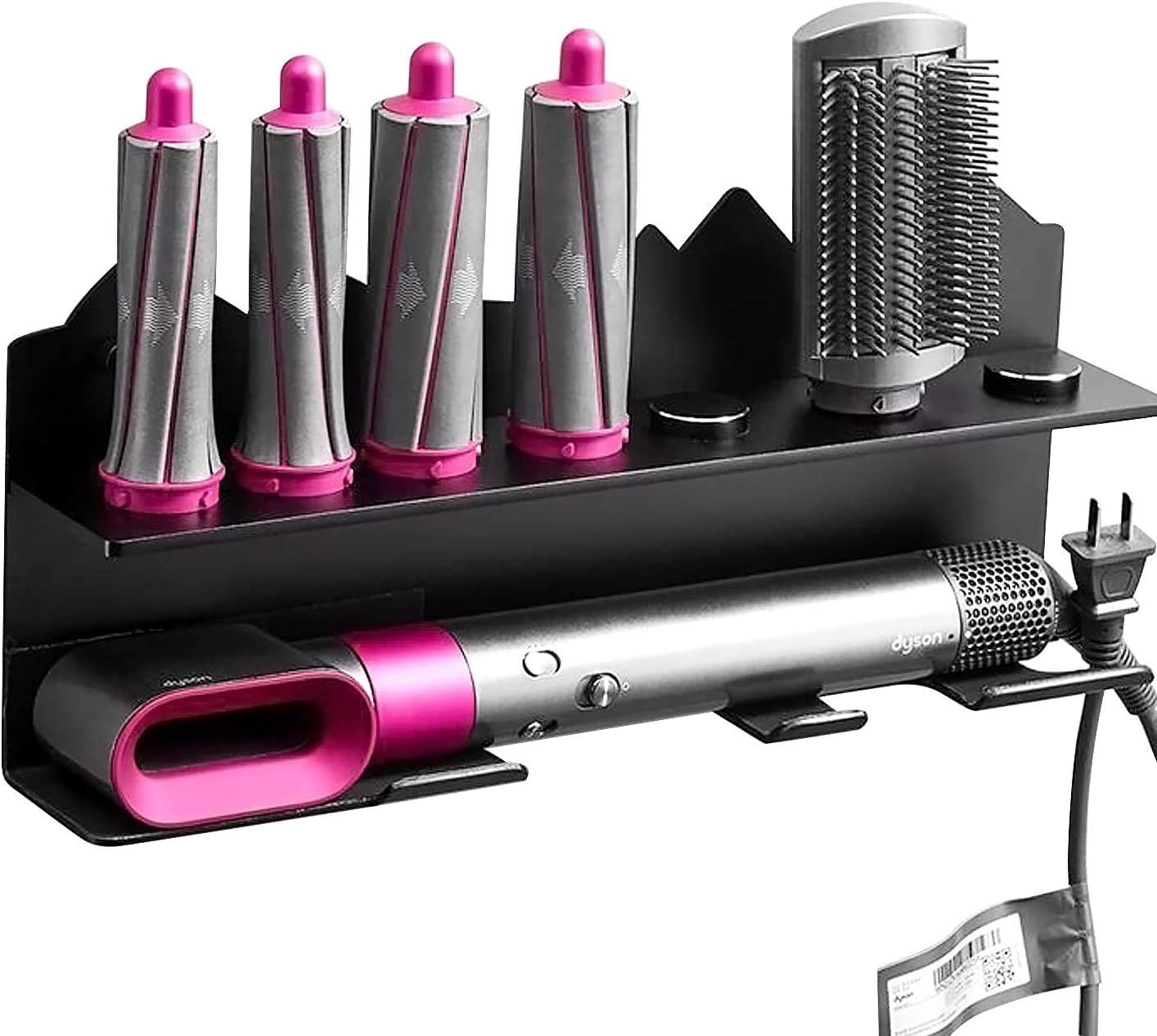Wandhalterung für Dyson Airwrap Styler, Schwarz