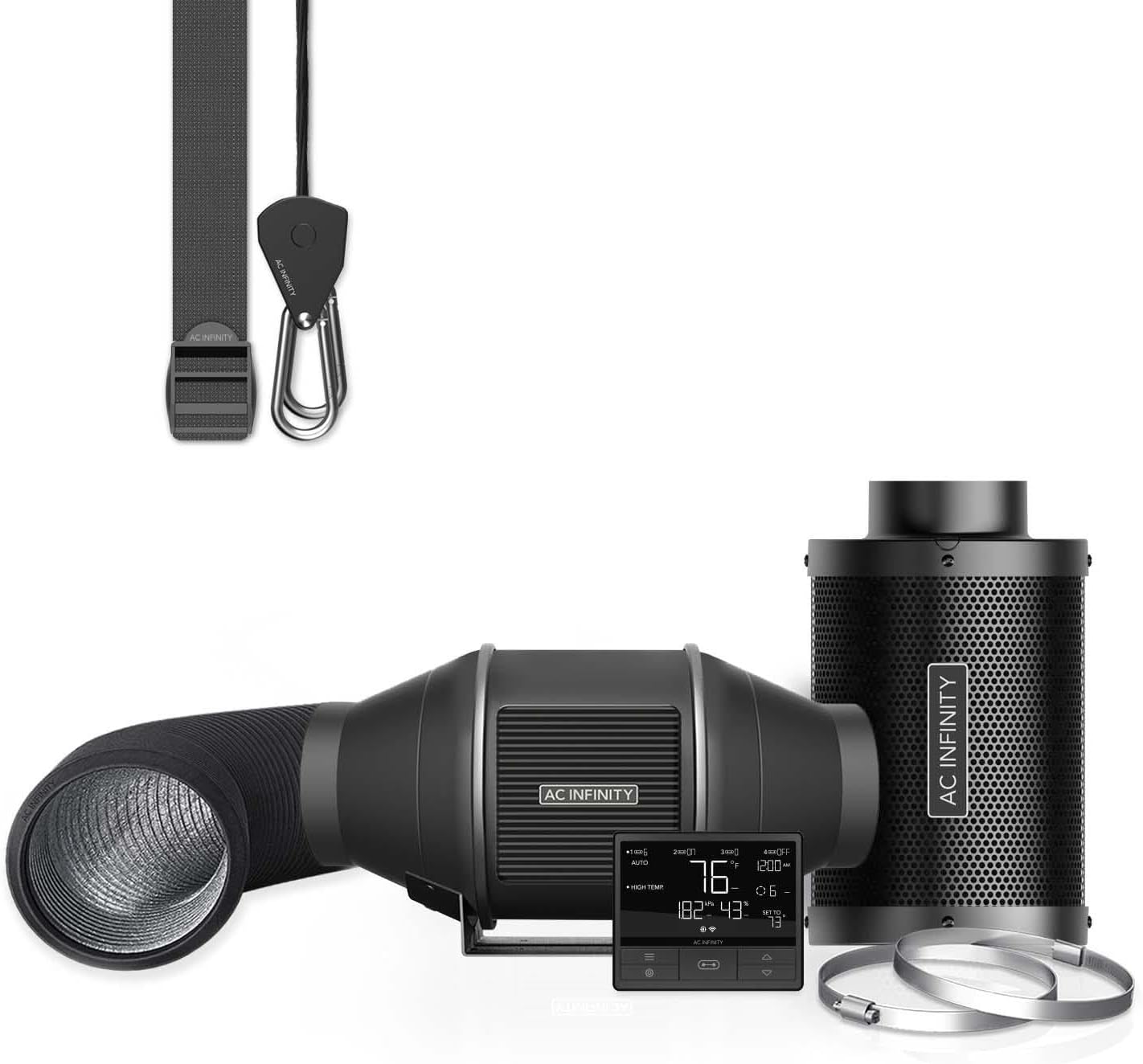Air Filtration PRO Kit 100 mm mit WiFi-Steuerung, 4-Inch PRO