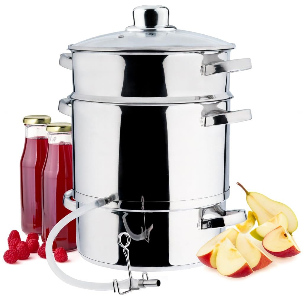 Dampfentsafter für Obst und Gemüse, 8 Liter