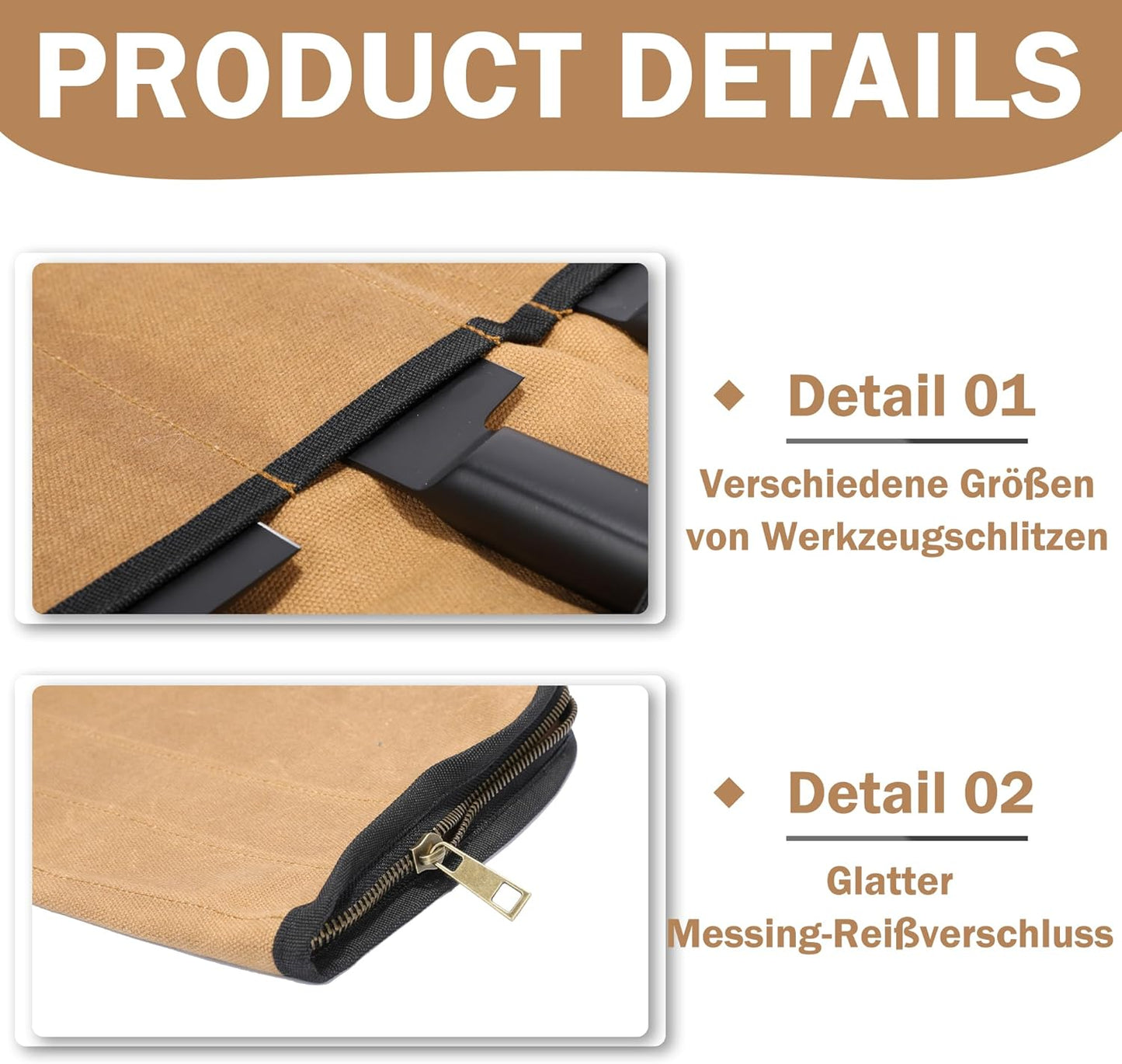 Küchenmessertasche, Khaki