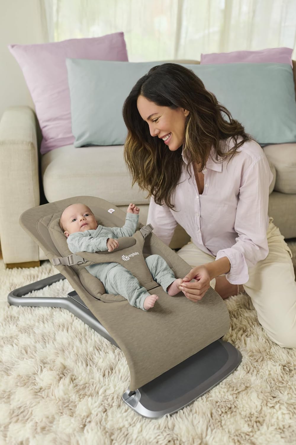 Evolve 3in1 Babywippe, Soft Olive Knit