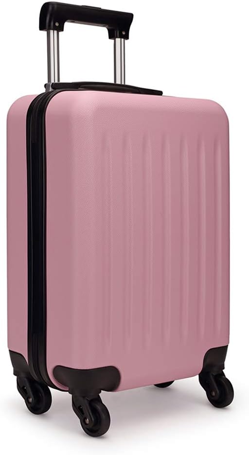 Hartschalen-Reisekoffer mit 4 Rollen, Pink Grosser Koffer
