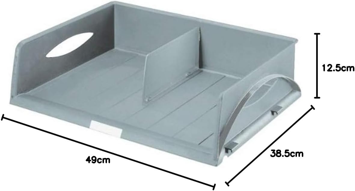 Ablagekorb Sorty Jumbo, Querformat A3 Grau 49 x 38.5 x 12.5 cm