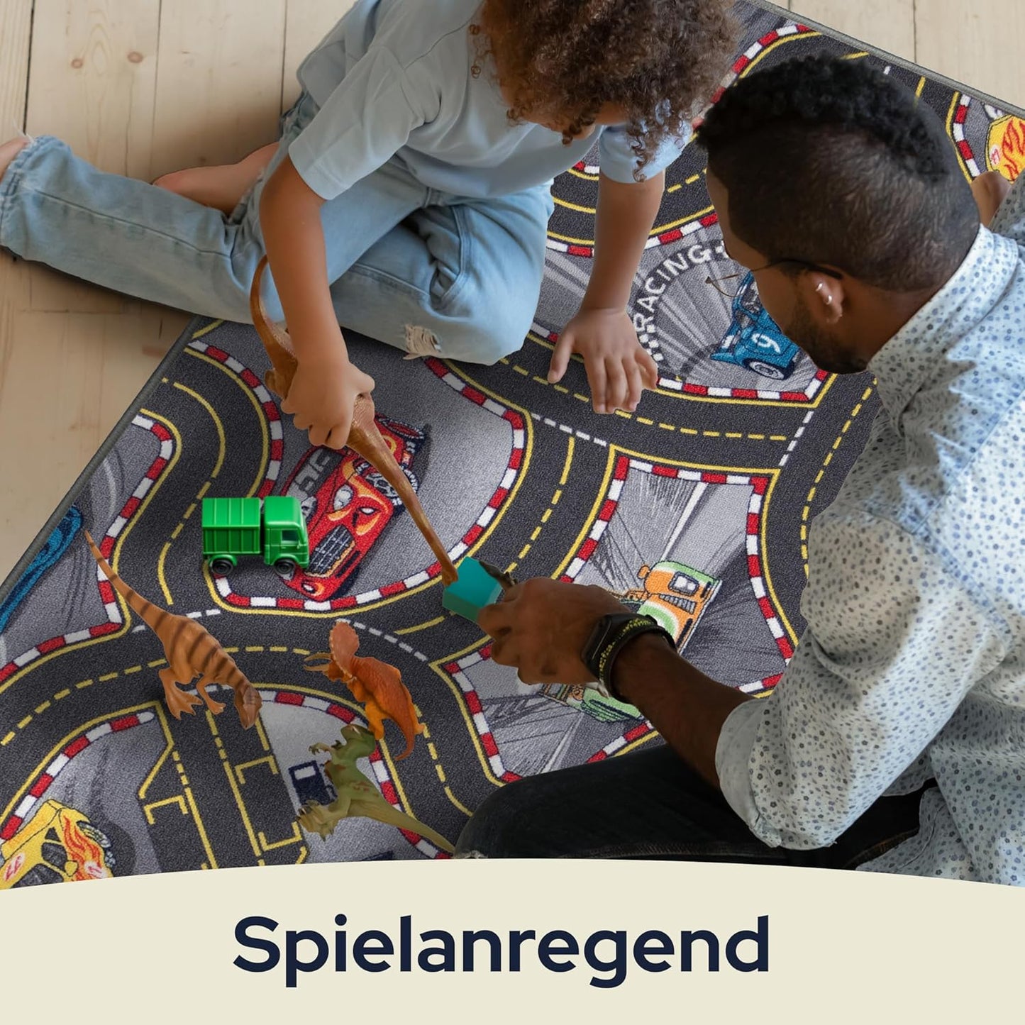 Spielteppich Strasse, Cars 140 x 200 cm