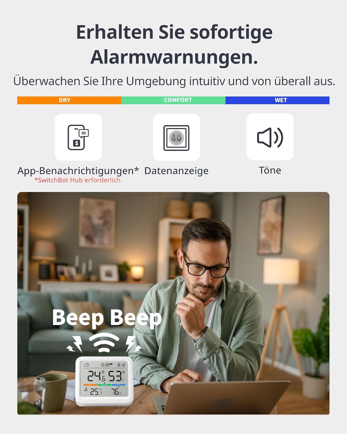 Meter Pro - Wlan Wetterstation mit Aussensensor, Wetterstation (Wlan)