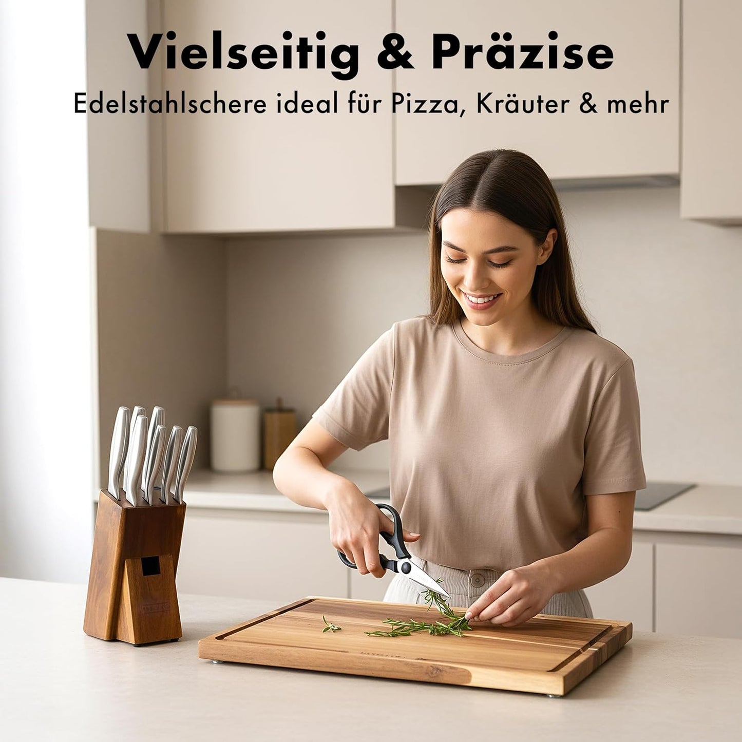 Profi Messerblock-Set mit integriertem Schärfer