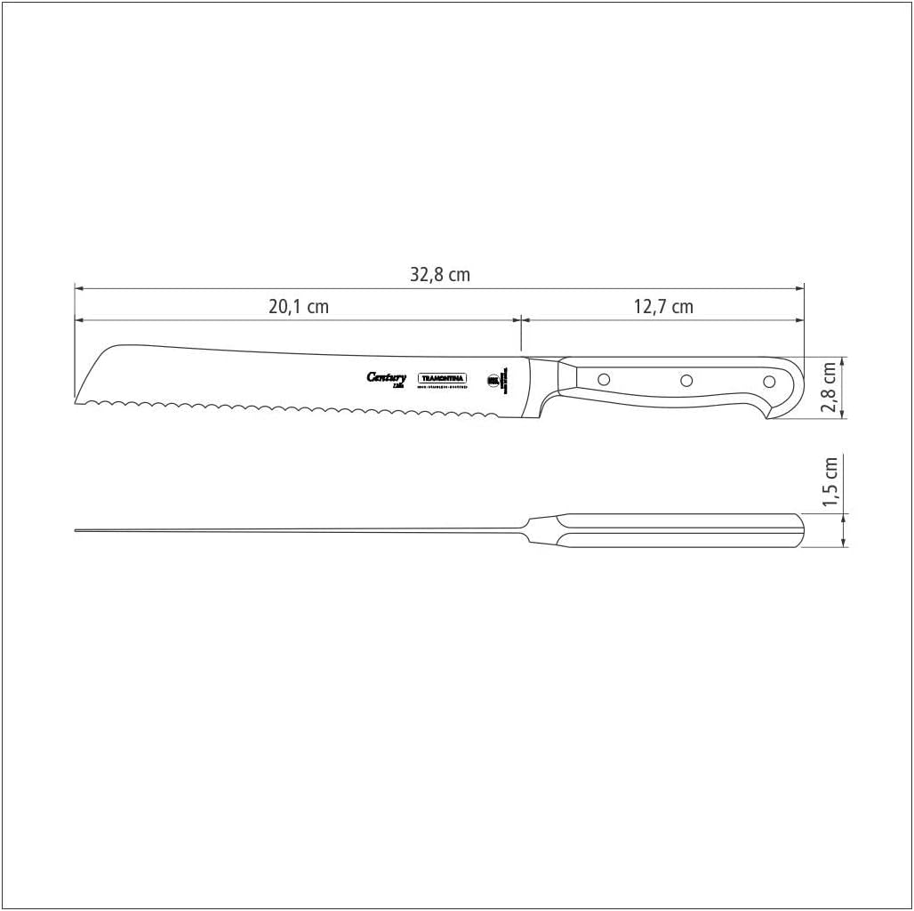 CENTURY Brotmesser, Brotmesser 20 cm