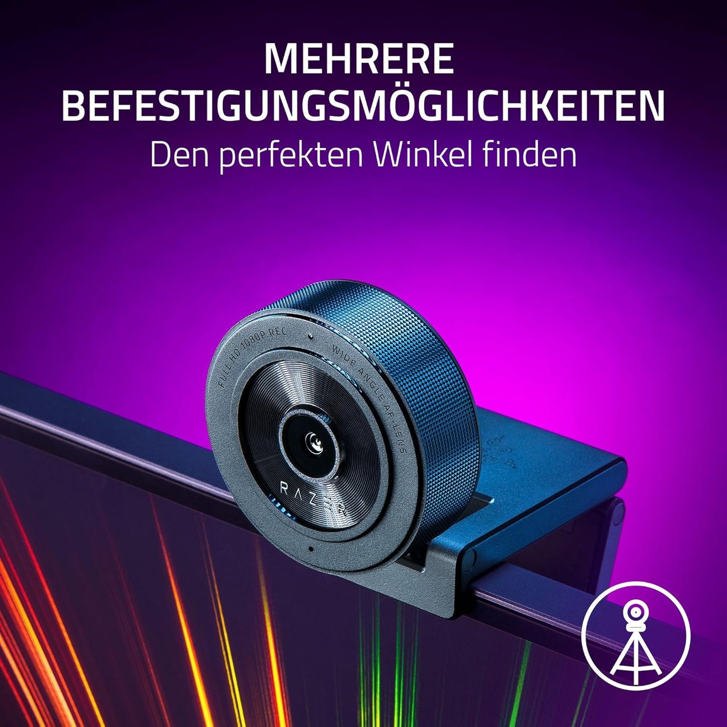 Kiyo X USB-Webcam für Streaming in Full-HD, Kiyo X