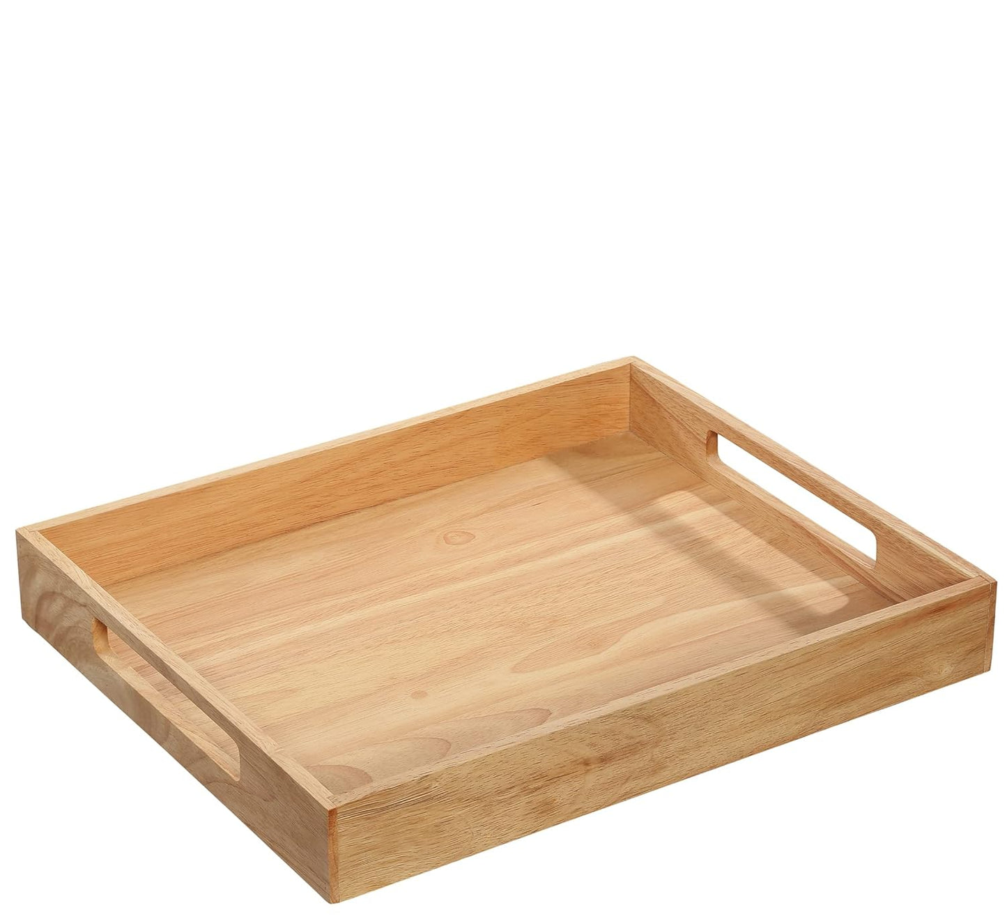 Serviertablett aus Gummibaumholz