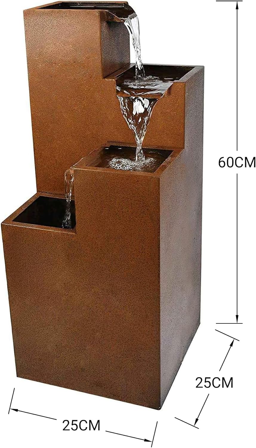 Springbrunnen Ribero mit LED-Beleuchtung (60 cm), Ribero