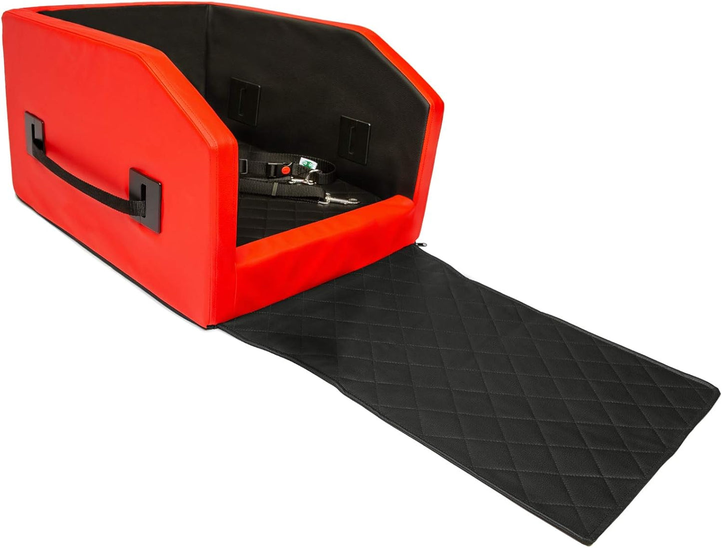 Rücksitz Hundebett, 55 x 70 x 38 cm Rot-Schwarz