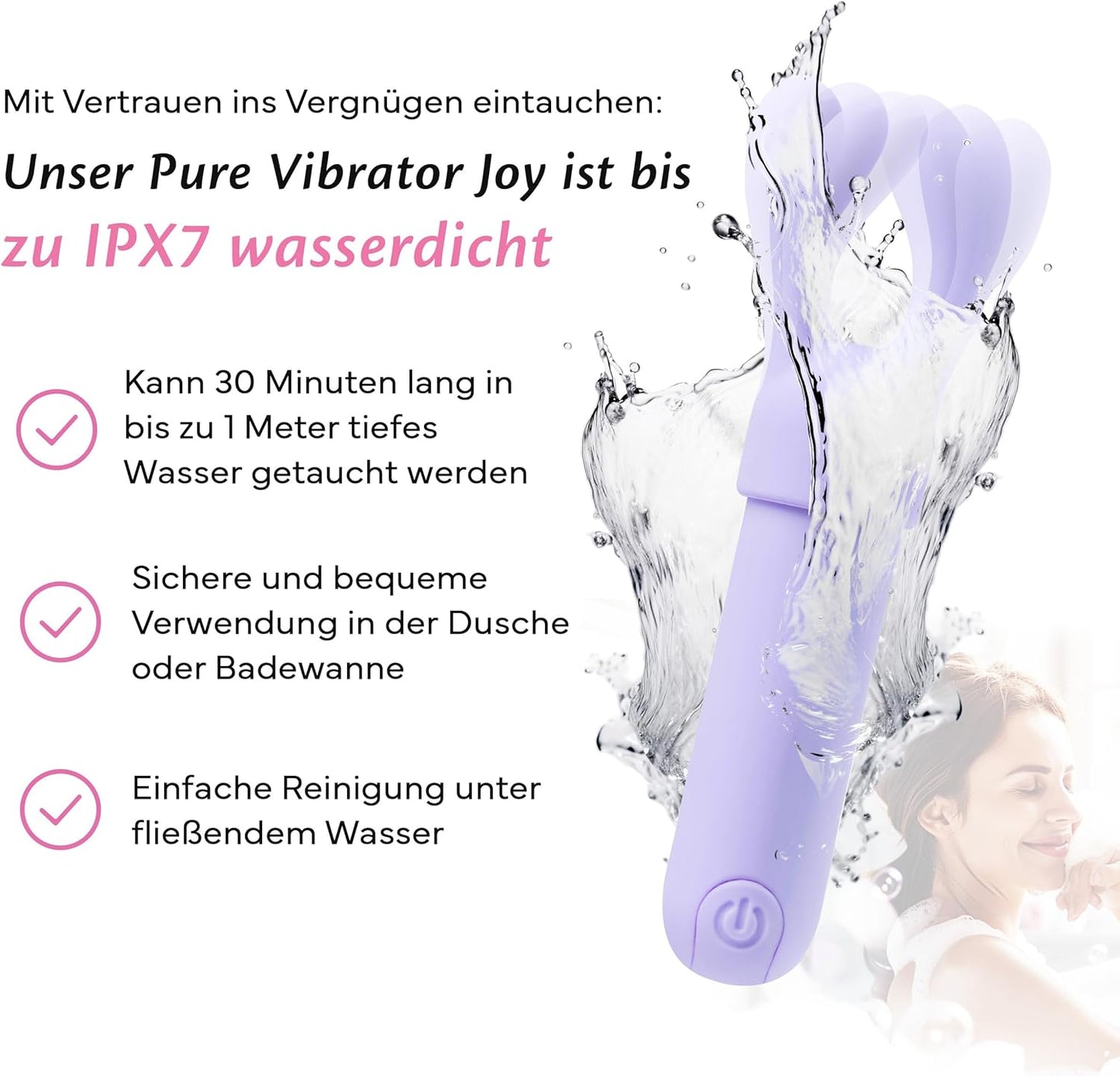 Periwinkle Purple Mini Vibrator-Set, Periwinkle Purple