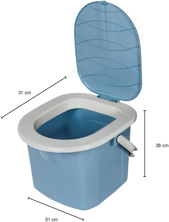 Mobile Campingtoilette, Hellblau